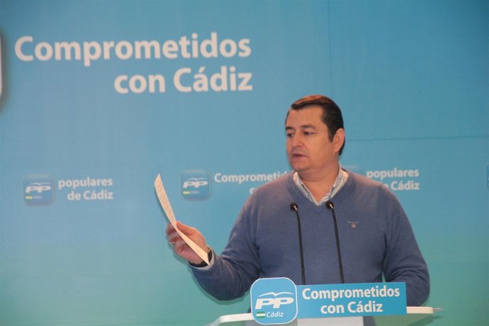 Antonio Sanz, presidente del PP de Cádiz