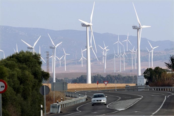 Molinos de energía eólica en Andalucía