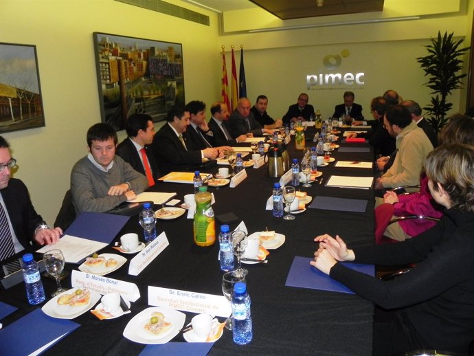 Reunión del conseller J.M.Pelegrí con Pimec Agroalimentario