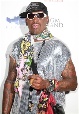 El ex jugador de la NBA  Dennis Rodman