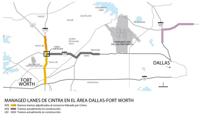 Ampliación de autopista en Texas adjudicada a Ferrovial