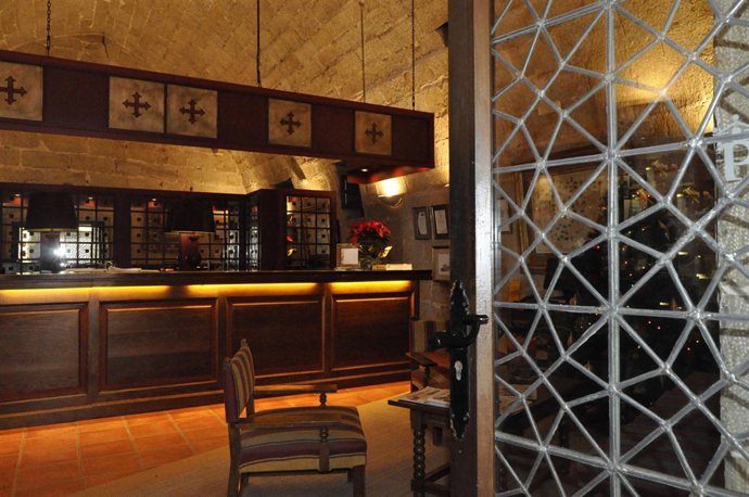 Recepción del Parador de Turismo de Alcañiz (Teruel)