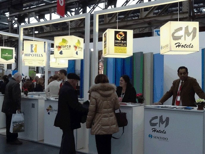 Stand de Baleares en la feria de Rheingolf, en Düsseldorf