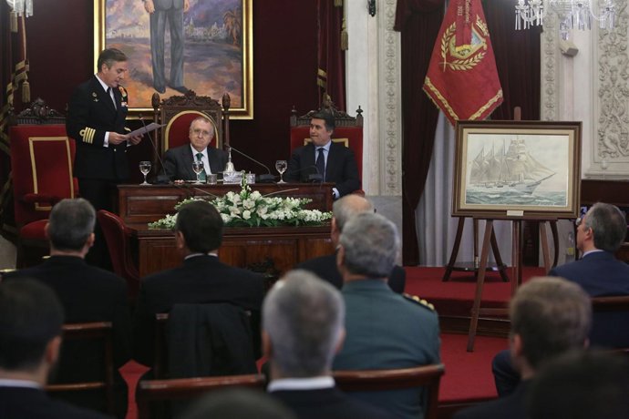 Recepción a la tripulación del buque escuela Elcano