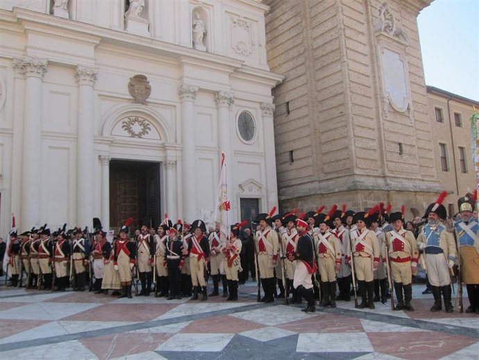 Recreación de la Liberación de la ciudad.