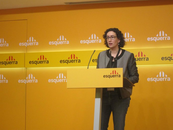 La secretaria general de ERC, M.Rovira, tras el Consell Nacional