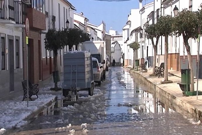 Alanís (Sevilla) sufre daños materiales por el temporal