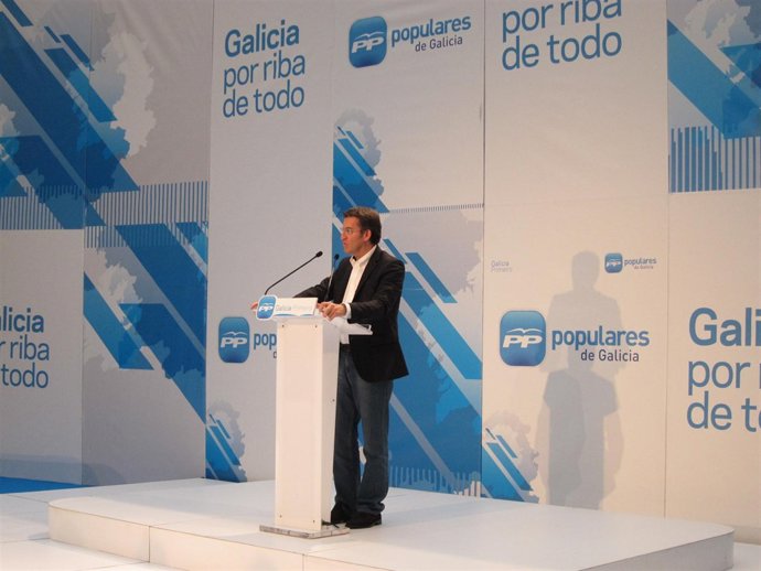Alberto Núñez Feijóo, interviene ante el sector pesquero
