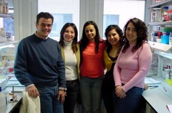 Grupo de Inmunogenética de la UJA que ha desarrollado un biosensor de oro.