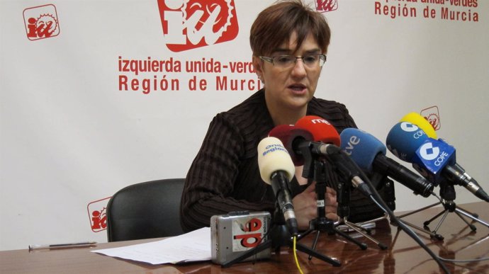 La portavoz de la Presidencia de IU-Verdes, Esther Herguedas