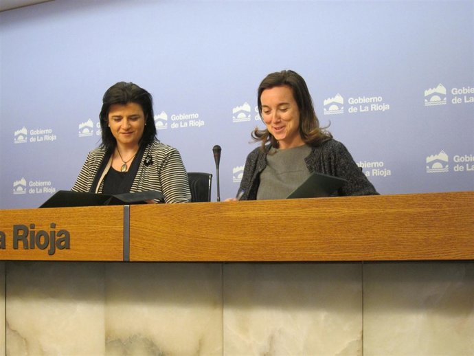 La consejera de Administración Pública y Hacienda y la alcaldesa de Logroño