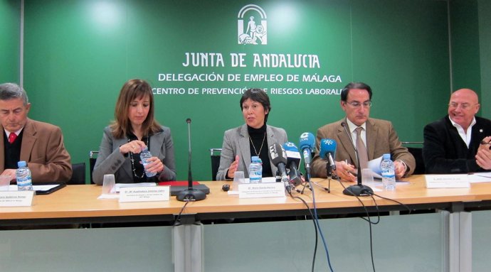 Marta Rueda, Javier Lara, Auxiliadora Jiménez y Antonio Herrera