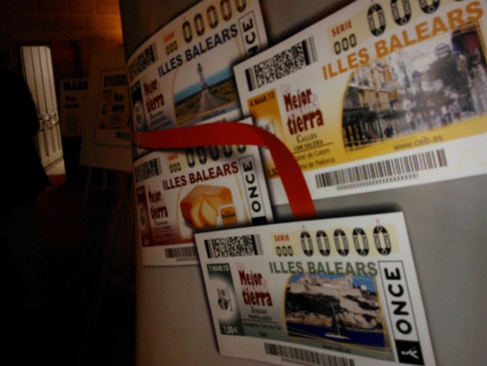 Cupones de la ONCE dedicados a Baleares