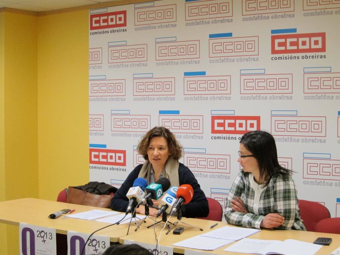 Las representantes de CC.OO. Presentan un informe sobre empleo femenino