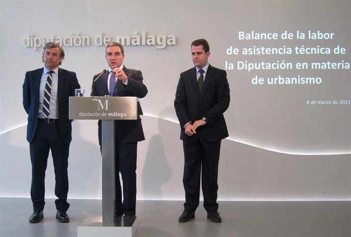 Ignacio Mena, Elías Bendodo y Carlos Conde