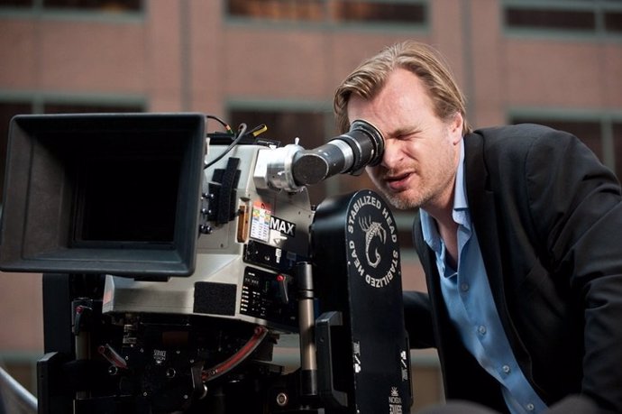Christopher Nolan en el rodaje de Dark Knight Rises