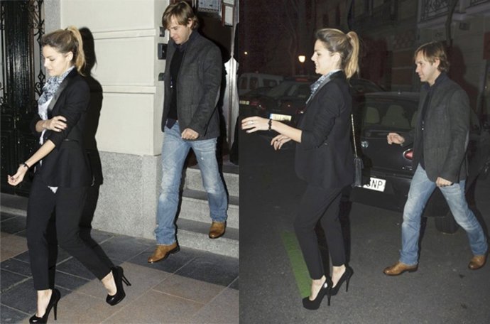 Amaia Salamanca y Rosauro Varo pillados a la salida de un restaurante