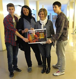 Corres, con otros promotores de la 'Batalla de Bandas'