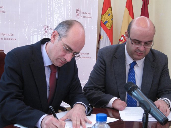 Javier Iglesias y el diputado de Fomento, Carlos García.