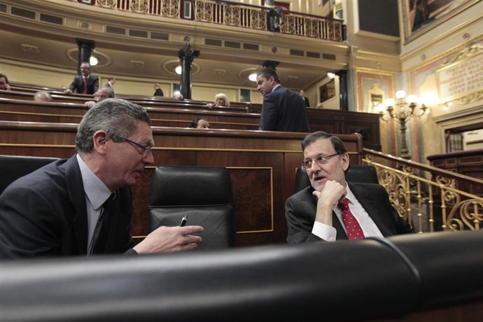 Alberto Ruiz Gallardón y Mariano Rajoy