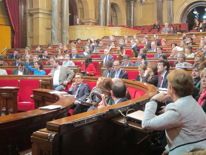 Fotografía de archivo del pleno del Parlament