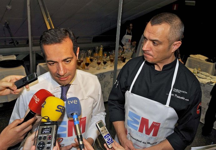 Salvador Victoria y el chef Juan Pozuelo
