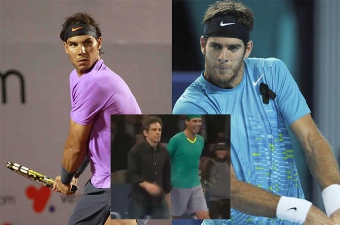 Nadal, Del Potro y Stiller