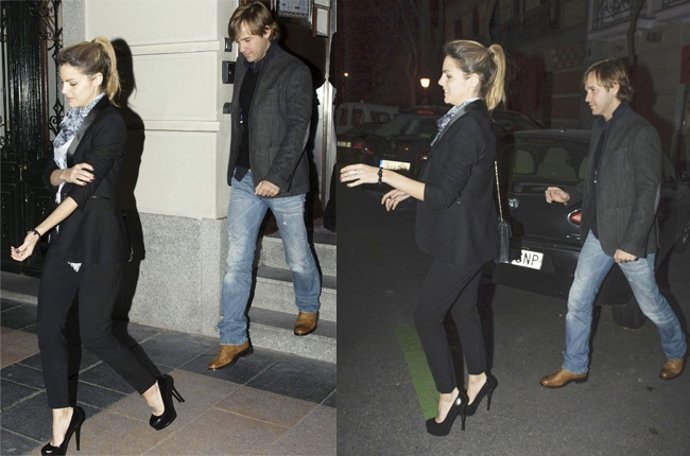 Amaia Salamanca y Rosauro Varo pillados a la salida de un restaurante