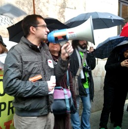 Concentración contra el nuevo acuerdo de interinos 