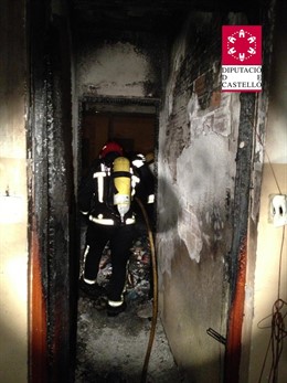 Incendio en una vivienda de Vila-real (Castellón)