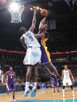 Serge Ibaka Oklahoma City Thunder Lakers