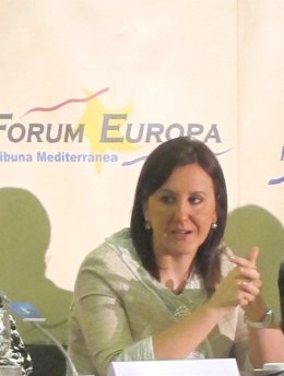 La Consellera de Eduacción, María José Català, en forum Tribuan Mediterránea 
