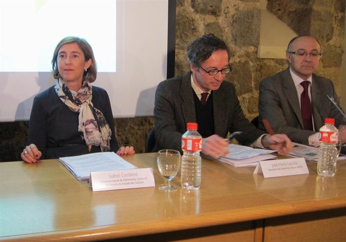 La directora de Patrimonio de Portugal, Isabel Cordeiro, Lassalle y Ruiz Medrano