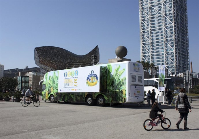 Aula móvil en Barcelona