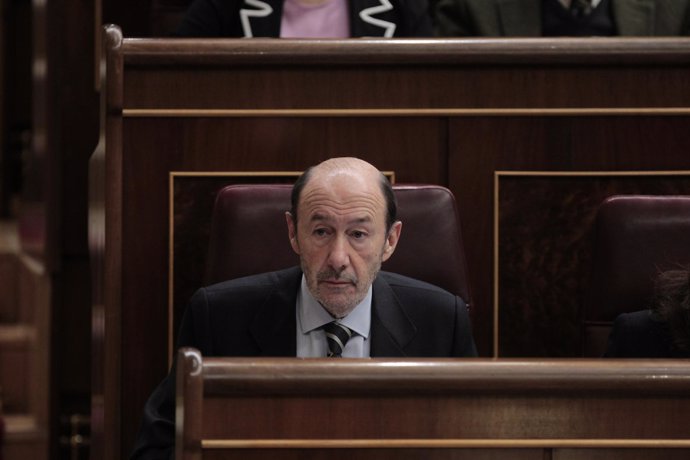 Alfredo Pérez Rubalcaba, secrertario general del PSOE