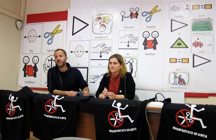 Marco Fornes y Loren Pérez de 'Dispacitat en Lluita' (DeL)