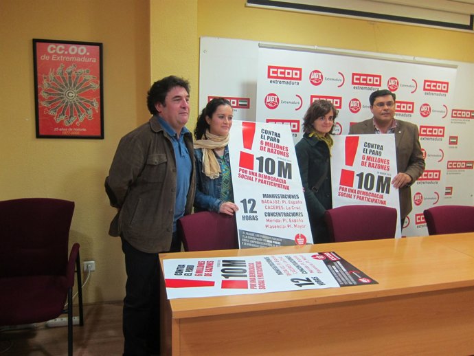 Presentación de la manifestación 10 de marzo