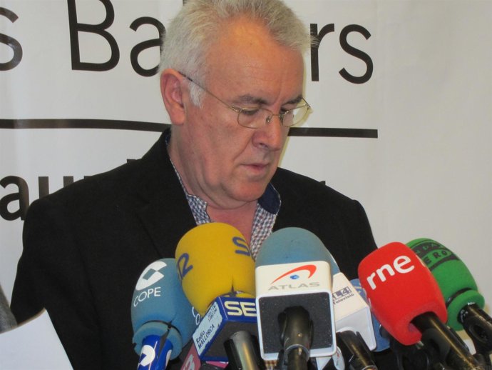 Cayo Lara en rueda de prensa en Palma