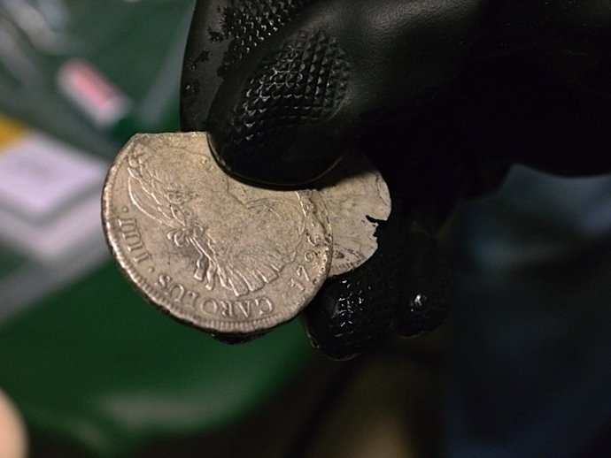 Monedas Del Tesoro Del Pecio 'Nuestra Señora De Las Mercedes'