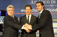 Fútbol.- Simeone: "La renovación es un éxito del club por seguir construyendo este proyecto"