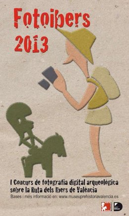 Cartel del concurso de fotografía digital arqueológica 'Fotoibers 2013'.