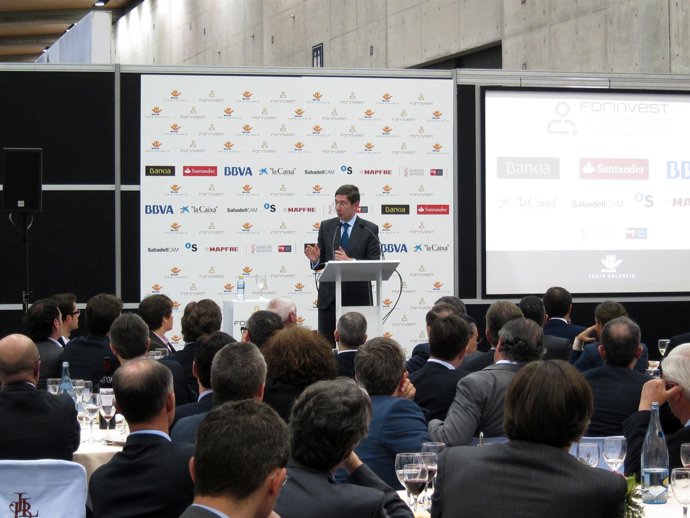 José Ignacio Goirigolzarri en una conferencia en Forinvest