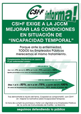 Cartel de la campaña informativa