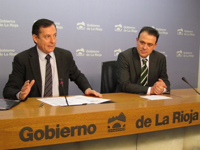 Javier Erro, consejero de Industria, e Ignacio Blanco, presidente Club Marketing