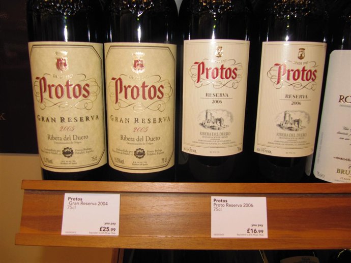 Vinos Protos en el aeropuerto de Londres