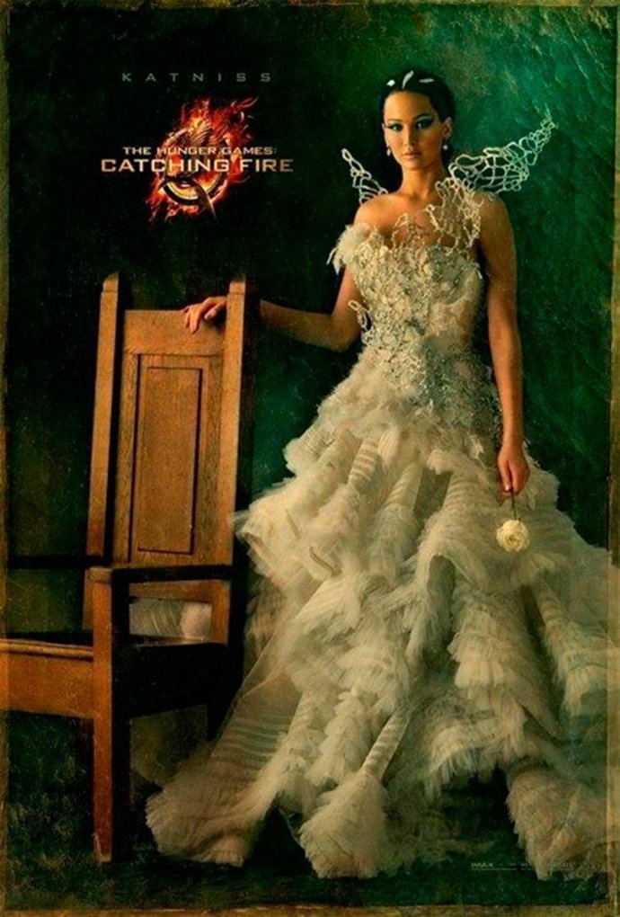Jennifer Lawrence en el cartel de Los Juegos del Hambre En llamas