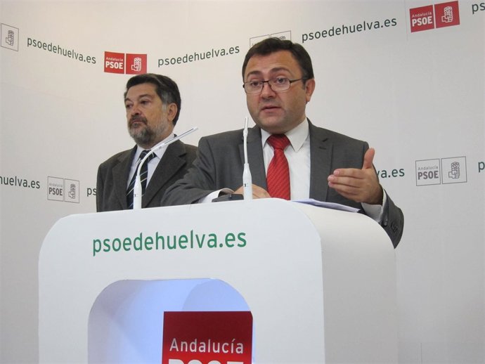 Miguel Ángel Heredia, junto a Javier Barrero. 