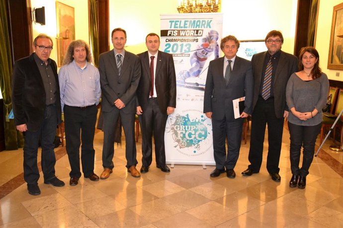 Presentación del campeonato del mundo de Telemark en Espot