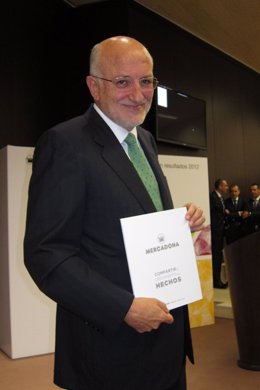 El presidente de Mercadona, Juan Roig, en la presentación de resultados de 2012.