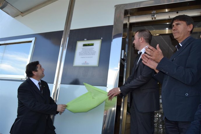 Pelegrí en la inauguración de las nuevas instalaciones de Niubó Maquinària  